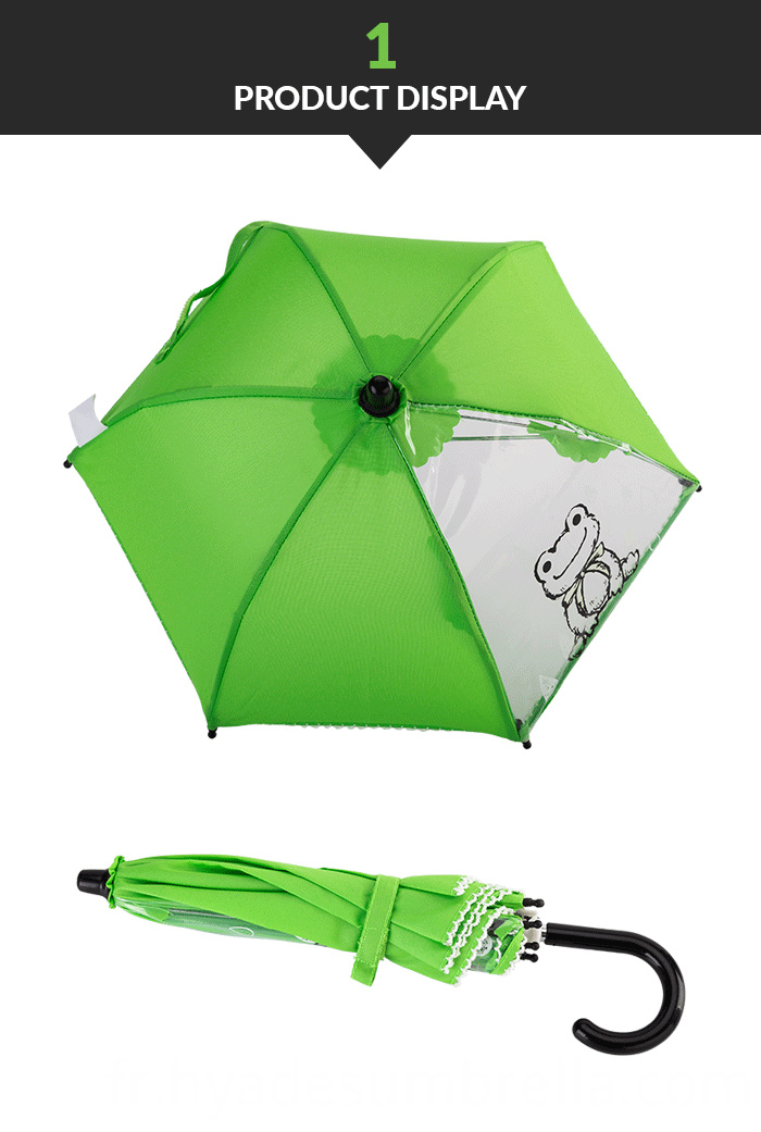 Parapluie de jouet transparent couleur unie Transparent Toy Umbrella Solid Color